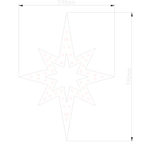 Stern von Bethlehem groß