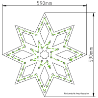 Stern achtszackig (60 cm)