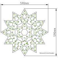 Stern zwölfzackig (60 cm)