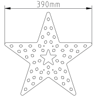 Weihnachtsstern mittel (innen offen)