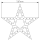 Stern fünfszackig schmal (60 cm)