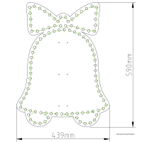 mittlere animierte Weihnachtsglocke