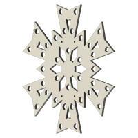 Schneeflocke Pfeil (30 cm)