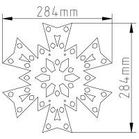 Schneeflocke Pfeil (30 cm)