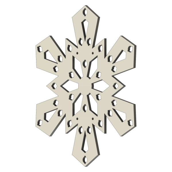 Schneeflocke Diamant (30 cm)