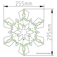Schneeflocke Diamant (30 cm)