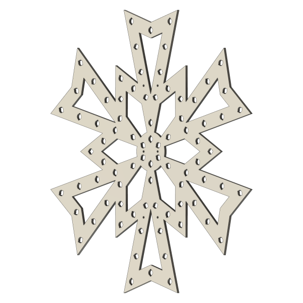 Schneeflocke Pfeil (60 cm)