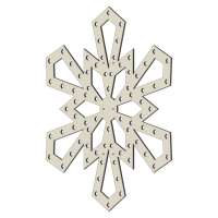 Flocon de neige diamant (60 cm)