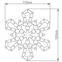 Schneeflocke Diamant (60 cm)