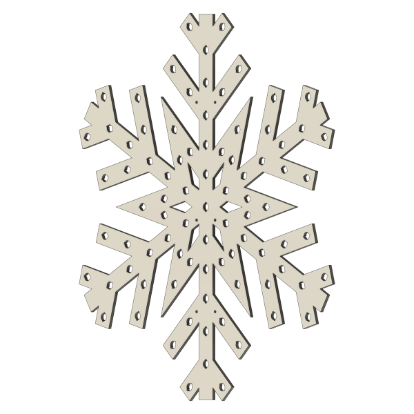 Fiocco di neve albero (60 cm)