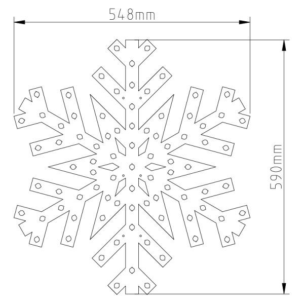 Weihnachts-Grußkarte Mit 3D Pop-up Schneeflockenbaum – Inkl. Umschlag Für Festtagsgrüße
