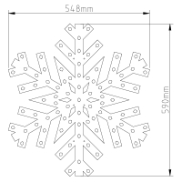 Snowflake Tree (60 cm)