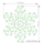 Fiocco di neve albero (60 cm)
