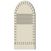 LED-PIXEL-Halterung aus Coro Plastik Grabstein Matrix