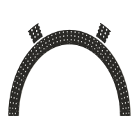 mittlerer dreireihiger Bogen