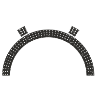 mittlerer dreireihiger Bogen