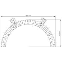 mittlerer dreireihiger Bogen