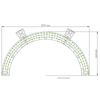 mittlerer dreireihiger Bogen