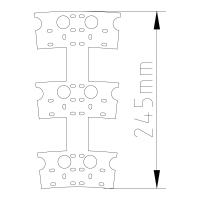3er Verbinder für Bögen