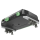 Dettaglio del lato connessioni del PixLite E16-S Mk3: presa Ethernet RJ45 con LED di collegamento, porta AUX a tre poli, slot microSD e morsetto di alimentazione a due poli