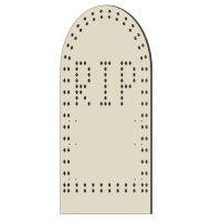 LED-PIXEL-Halterung aus Coro Plastik Grabstein RIP