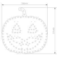 LED-PIXEL-Halterung aus Coro Plastik mit Maßen...