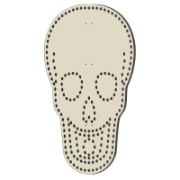 LED-PIXEL-Halterung aus Coro Plastik Singender Totenkopf...