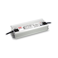 MEAN WELL HLG-320H LED-driver in ingegoten aluminium behuizing met aansluitkabels (voorbeeldafbeelding van de serie)
