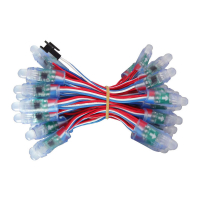 Cadena de p&iacute;xeles WS2811 RGB (12V) &ndash; 12 mm - 50 P&iacute;xeles - JST-SM - Azul/Blanco/Rojo