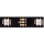 Close-up van de pixelstrip met WS2812b-LEDs en knippunt (+5V, DIN/DO, GND)