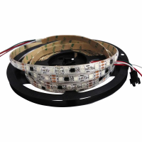 WS2811 LED-pixelstrip op de spoel met aansluitkabels en 3-polige stekker