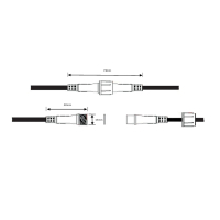 3 Pin konfektionierter Rundstecker (Schwarz)