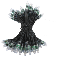 WS2811 Pixel String (5V) - 12mm - 50 Pixels - JST-SM - Black