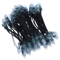 WS2811 pixelketting (5V) - 12 mm - 50 Pixels - JST-SM - Zwart