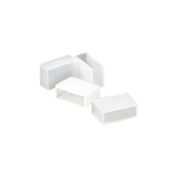 Transparante siliconen eindkappen voor 10 mm brede...