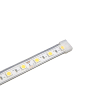 Siliconen eindkap op het uiteinde van een LED-strip in siliconenslang